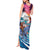 Hawaiian Mele Kalikimaka Tank Maxi Dress Santa Claus Driving The Whale with Sunset Ocean Landscape