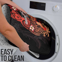 Guam Tribal Chamorro Bathroom Set Polynesian Shark with Plumeria and Sea Vibe - Polynesian Pride