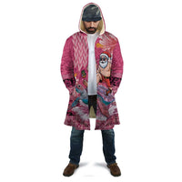 Hawaii Mele Kalikimaka Cloak Funny Santa with Tribal Tattoos Kakau Pink Color - Polynesian Pride