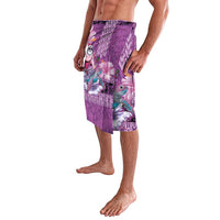 Hawaii Mele Kalikimaka Lavalava Funny Santa with Tribal Tattoos Kakau Purple Color - Polynesian Pride