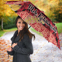 Hawaii Santa Mele Kalikimaka Umbrella Tropical Puakenikeni Lei with Polynesian Tribal Pattern - Polynesian Pride