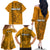 Nanakuli High and Intermediate School Family Matching Off Shoulder Long Sleeve Dress and Hawaiian Shirt Tribal Kakau Pattern LT03 - Polynesian Pride