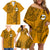 Nanakuli High and Intermediate School Family Matching Off Shoulder Short Dress and Hawaiian Shirt Tribal Kakau Pattern LT03 - Polynesian Pride