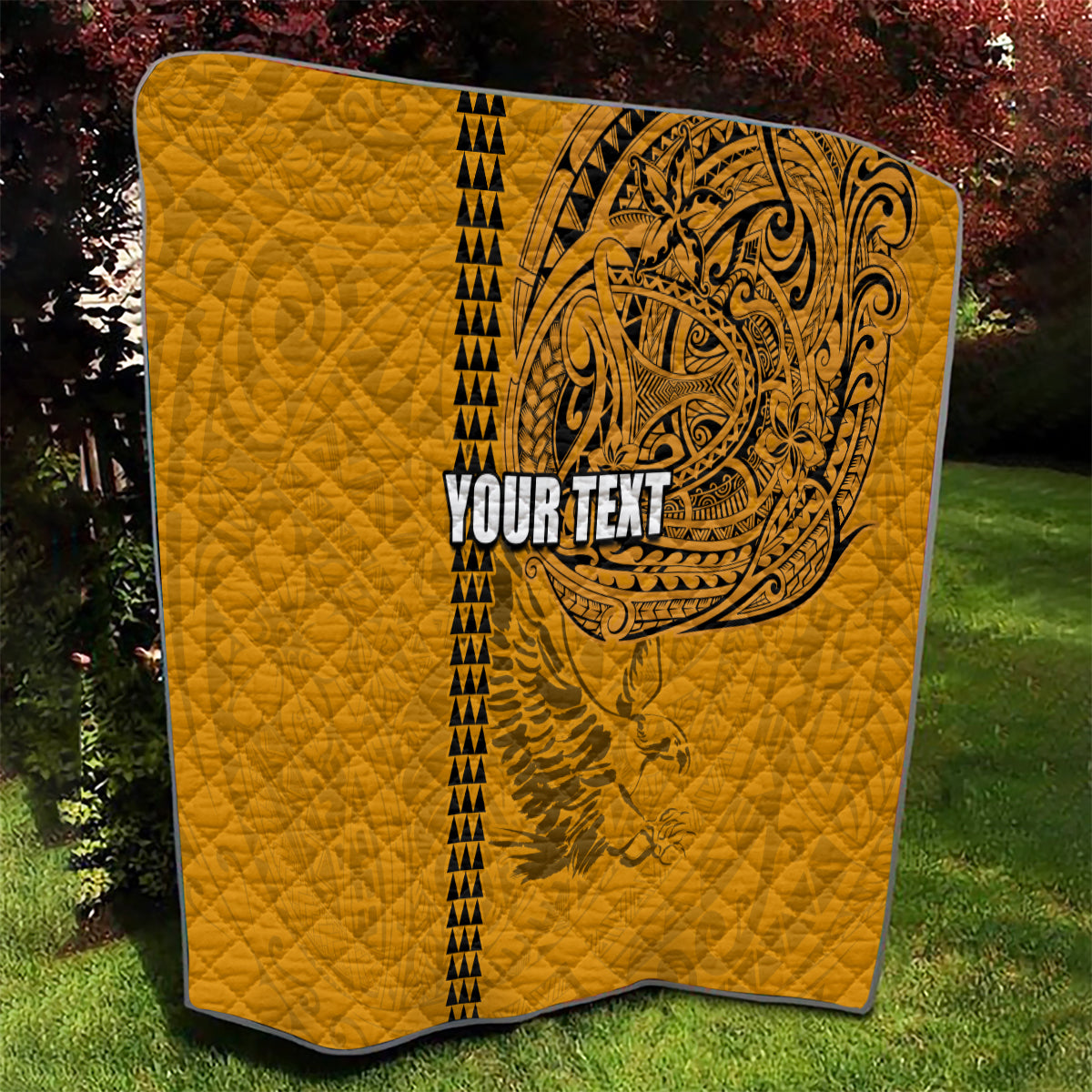 Nanakuli High and Intermediate School Quilt Tribal Kakau Pattern LT03 - Polynesian Pride