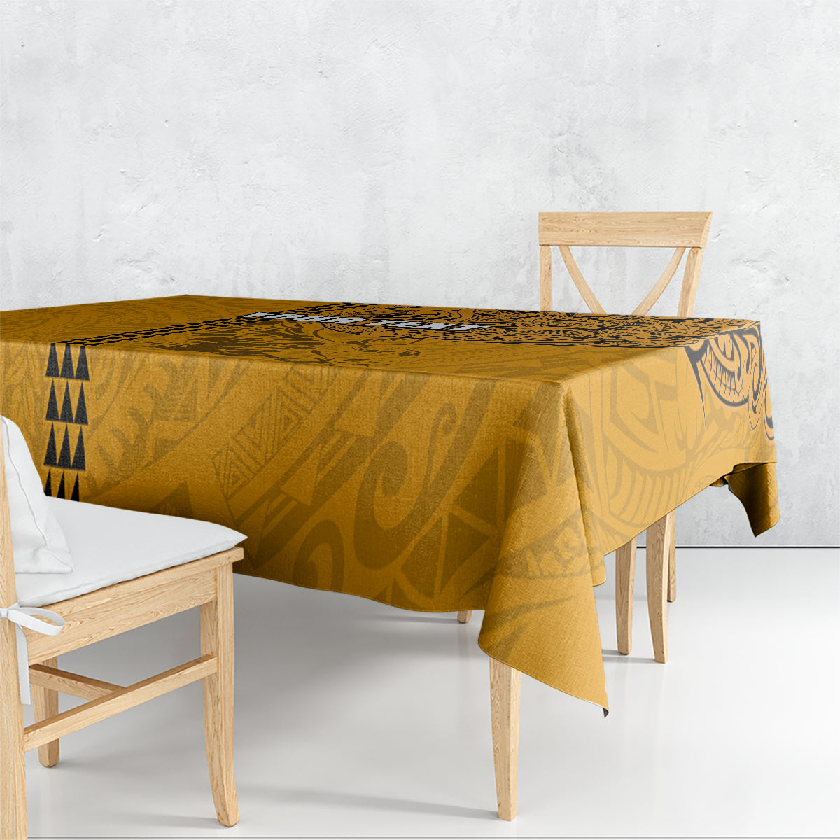Nanakuli High and Intermediate School Tablecloth Tribal Kakau Pattern LT03 - Polynesian Pride