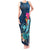 Hawaii Tank Maxi Dress Whale Mix Hibiscus and Kanaka Maoli Blue Version LT03 Women Blue - Polynesian Pride