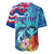 Hawaii Race For Whales Baseball Jersey Flag and Polynesian Hibiscus LT03 - Polynesian Pride