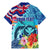 Hawaii Race For Whales Family Matching Mermaid Dress and Hawaiian Shirt Flag and Polynesian Hibiscus LT03 - Polynesian Pride