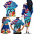 Hawaii Race For Whales Family Matching Off Shoulder Long Sleeve Dress and Hawaiian Shirt Flag and Polynesian Hibiscus LT03 - Polynesian Pride