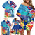 Hawaii Race For Whales Family Matching Off Shoulder Short Dress and Hawaiian Shirt Flag and Polynesian Hibiscus LT03 - Polynesian Pride