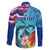 Hawaii Race For Whales Family Matching Puletasi and Hawaiian Shirt Flag and Polynesian Hibiscus LT03 - Polynesian Pride