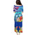 Hawaii Race For Whales Family Matching Puletasi and Hawaiian Shirt Flag and Polynesian Hibiscus LT03 - Polynesian Pride