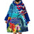 Hawaii Race For Whales Wearable Blanket Hoodie Flag and Polynesian Hibiscus LT03 - Polynesian Pride