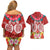 Polynesian Valentine Day Couples Matching Off Shoulder Short Dress and Hawaiian Shirt Love Couple Turtle Maori Hibiscus Red Style LT03 - Polynesian Pride