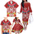 Polynesian Valentine Day Family Matching Off Shoulder Long Sleeve Dress and Hawaiian Shirt Love Couple Turtle Maori Hibiscus Red Style LT03 - Polynesian Pride