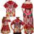 Polynesian Valentine Day Family Matching Off Shoulder Maxi Dress and Hawaiian Shirt Love Couple Turtle Maori Hibiscus Red Style LT03 - Polynesian Pride