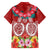 Polynesian Valentine Day Family Matching Off Shoulder Short Dress and Hawaiian Shirt Love Couple Turtle Maori Hibiscus Red Style LT03 - Polynesian Pride