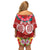 Polynesian Valentine Day Family Matching Off Shoulder Short Dress and Hawaiian Shirt Love Couple Turtle Maori Hibiscus Red Style LT03 - Polynesian Pride