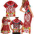 Polynesian Valentine Day Family Matching Short Sleeve Bodycon Dress and Hawaiian Shirt Love Couple Turtle Maori Hibiscus Red Style LT03 - Polynesian Pride