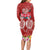 Polynesian Valentine Day Long Sleeve Bodycon Dress Love Couple Turtle Maori Hibiscus Red Style LT03 - Polynesian Pride