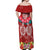 Polynesian Valentine Day Off Shoulder Maxi Dress Love Couple Turtle Maori Hibiscus Red Style LT03 - Polynesian Pride