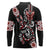 Aotearoa Toitu Te Tiriti-Honour the Treaty Long Sleeve Polo Shirt Maori Taniwha Haka with Taniko and Tukutuku