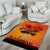 Australia and New Zealand ANZAC Day Area Rug Soldiers Memories - Red Poppies with Aboriginal and Maori Art