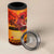 Australia and New Zealand ANZAC Day 4 in 1 Can Cooler Tumbler Soldiers Memories - Red Poppies with Aboriginal and Maori Art