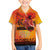 Australia and New Zealand ANZAC Day Family Matching Off The Shoulder Long Sleeve Dress and Hawaiian Shirt Soldiers Memories - Red Poppies with Aboriginal and Maori Art