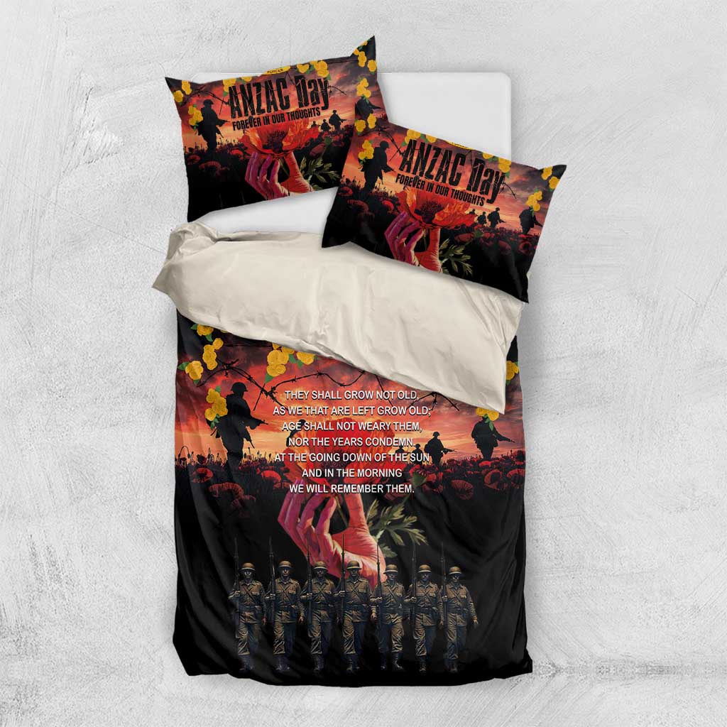 Australia ANZAC Day Bedding Set Forever in My Thoughts