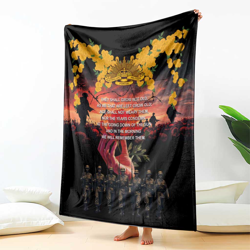 Australia ANZAC Day Blanket Forever in My Thoughts LT03 - Polynesian Pride