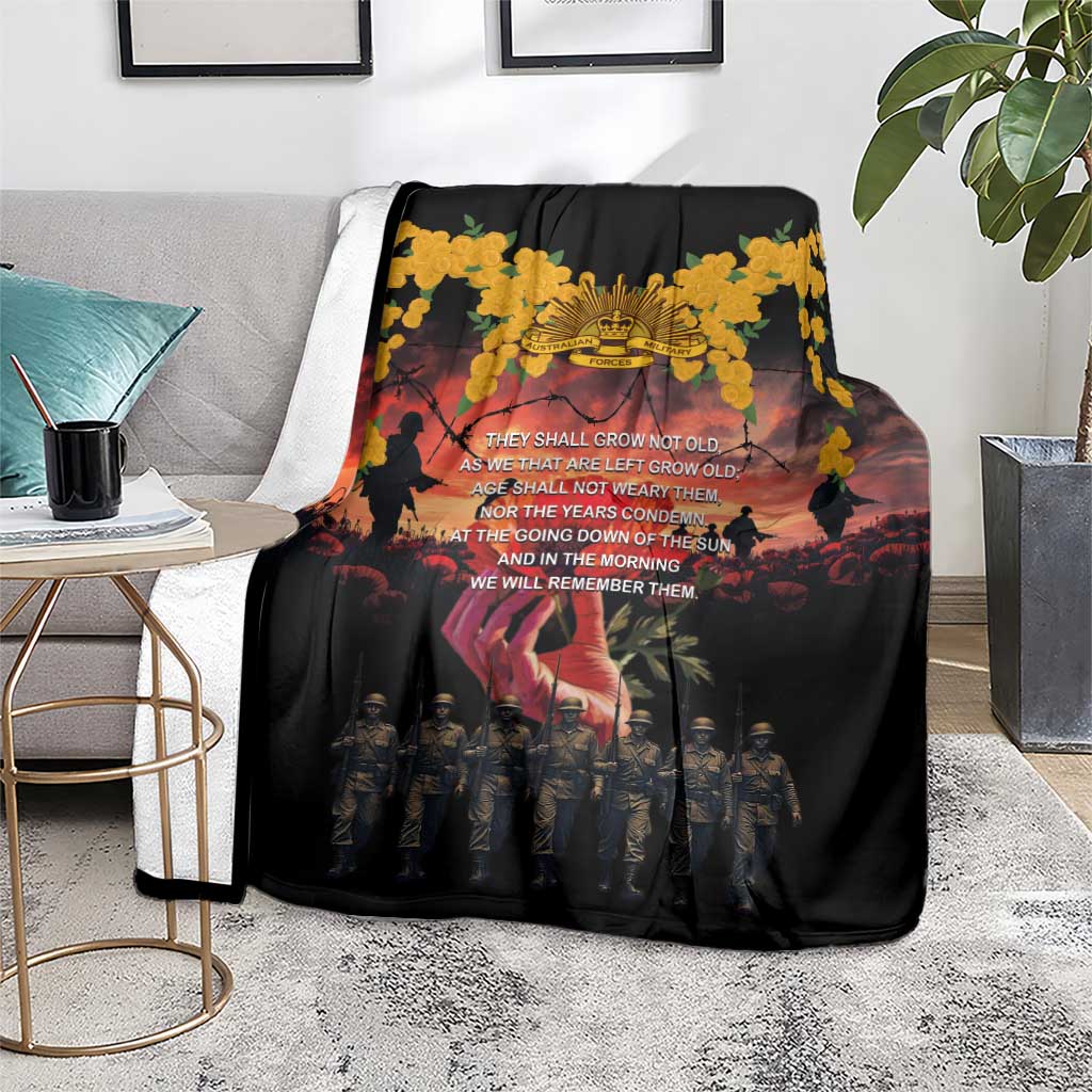 Australia ANZAC Day Blanket Forever in My Thoughts LT03 - Polynesian Pride