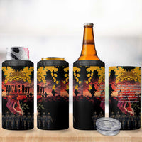 Australia ANZAC Day 4 in 1 Can Cooler Tumbler Forever in My Thoughts LT03 - Polynesian Pride