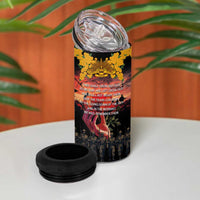 Australia ANZAC Day 4 in 1 Can Cooler Tumbler Forever in My Thoughts LT03 - Polynesian Pride
