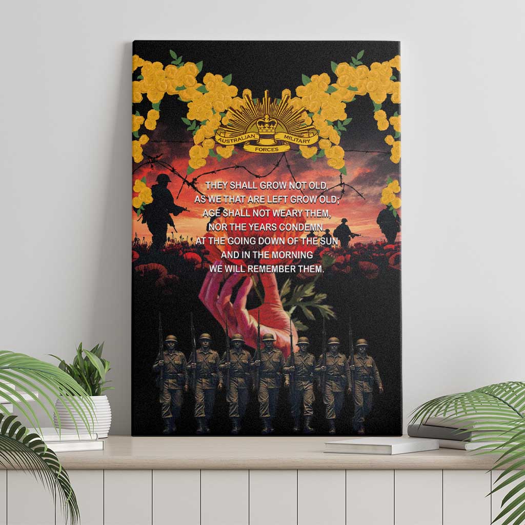 Australia ANZAC Day Canvas Wall Art Forever in My Thoughts LT03 - Polynesian Pride
