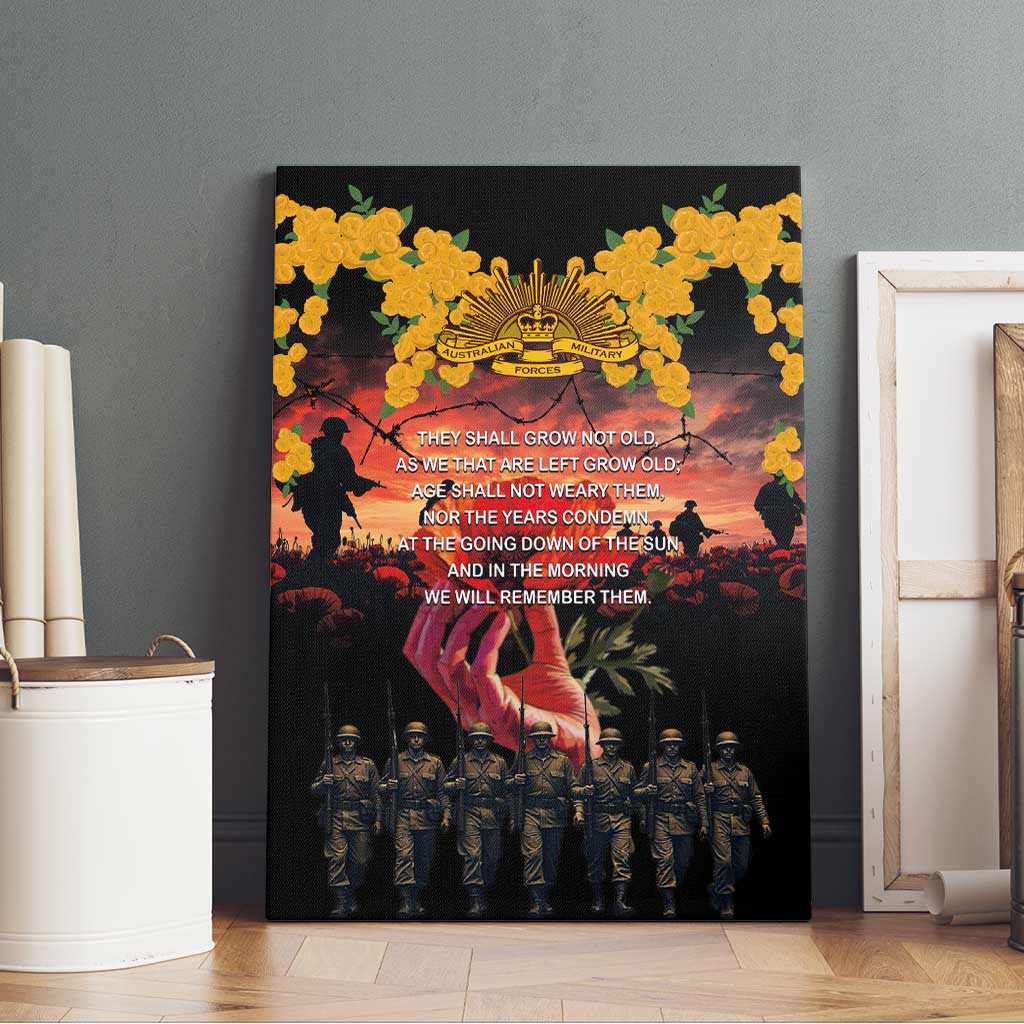 Australia ANZAC Day Canvas Wall Art Forever in My Thoughts LT03 - Polynesian Pride