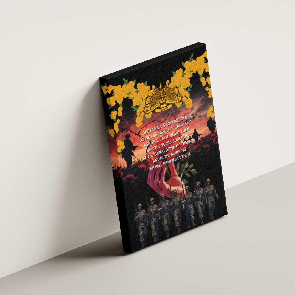 Australia ANZAC Day Canvas Wall Art Forever in My Thoughts LT03 - Polynesian Pride