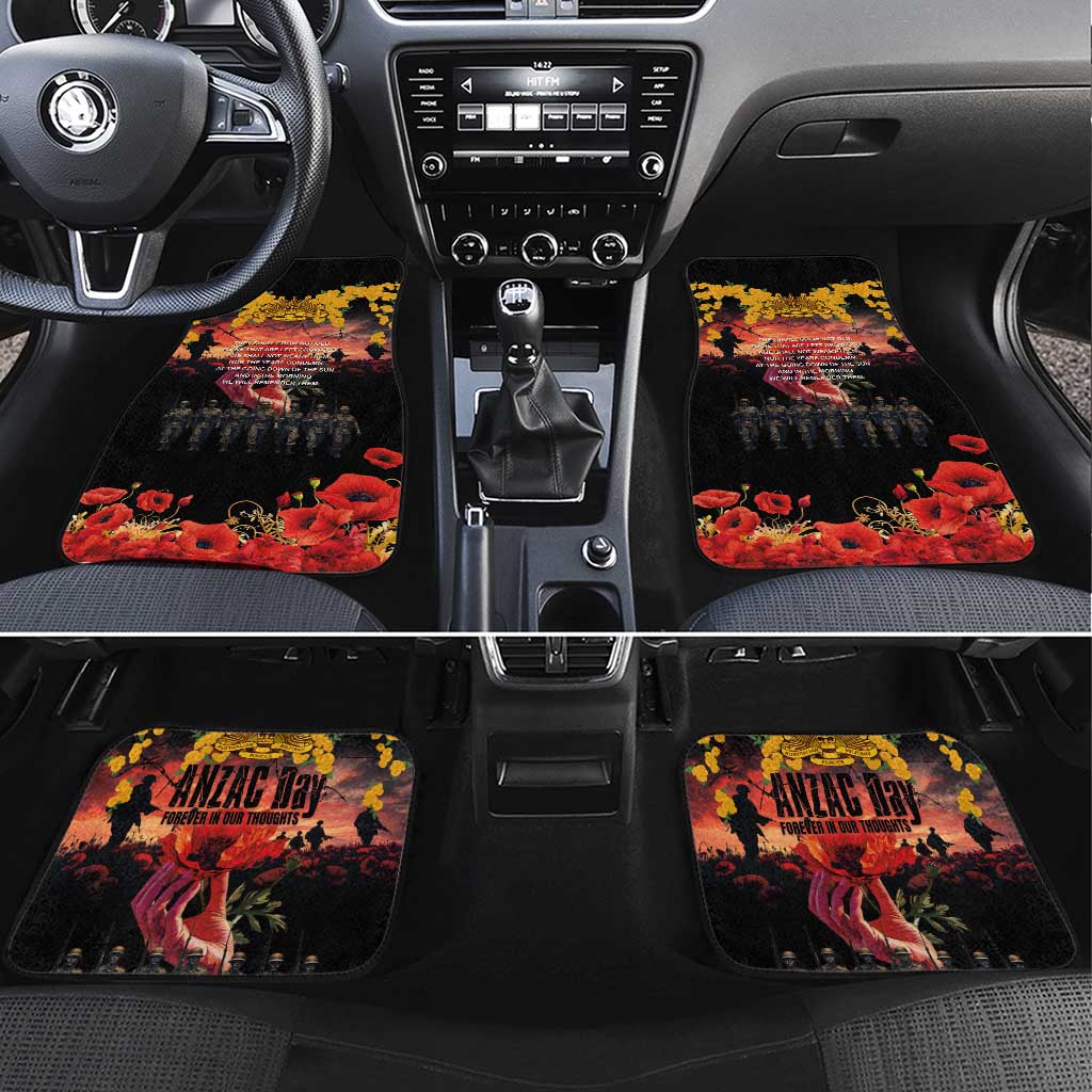 Australia ANZAC Day Car Mats Forever in My Thoughts