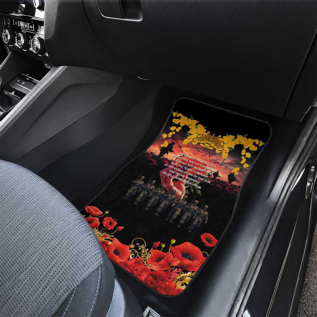 Australia ANZAC Day Car Mats Forever in My Thoughts LT03 - Polynesian Pride