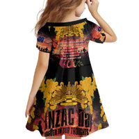 Australia ANZAC Day Family Matching Short Sleeve Bodycon Dress and Hawaiian Shirt Forever in My Thoughts