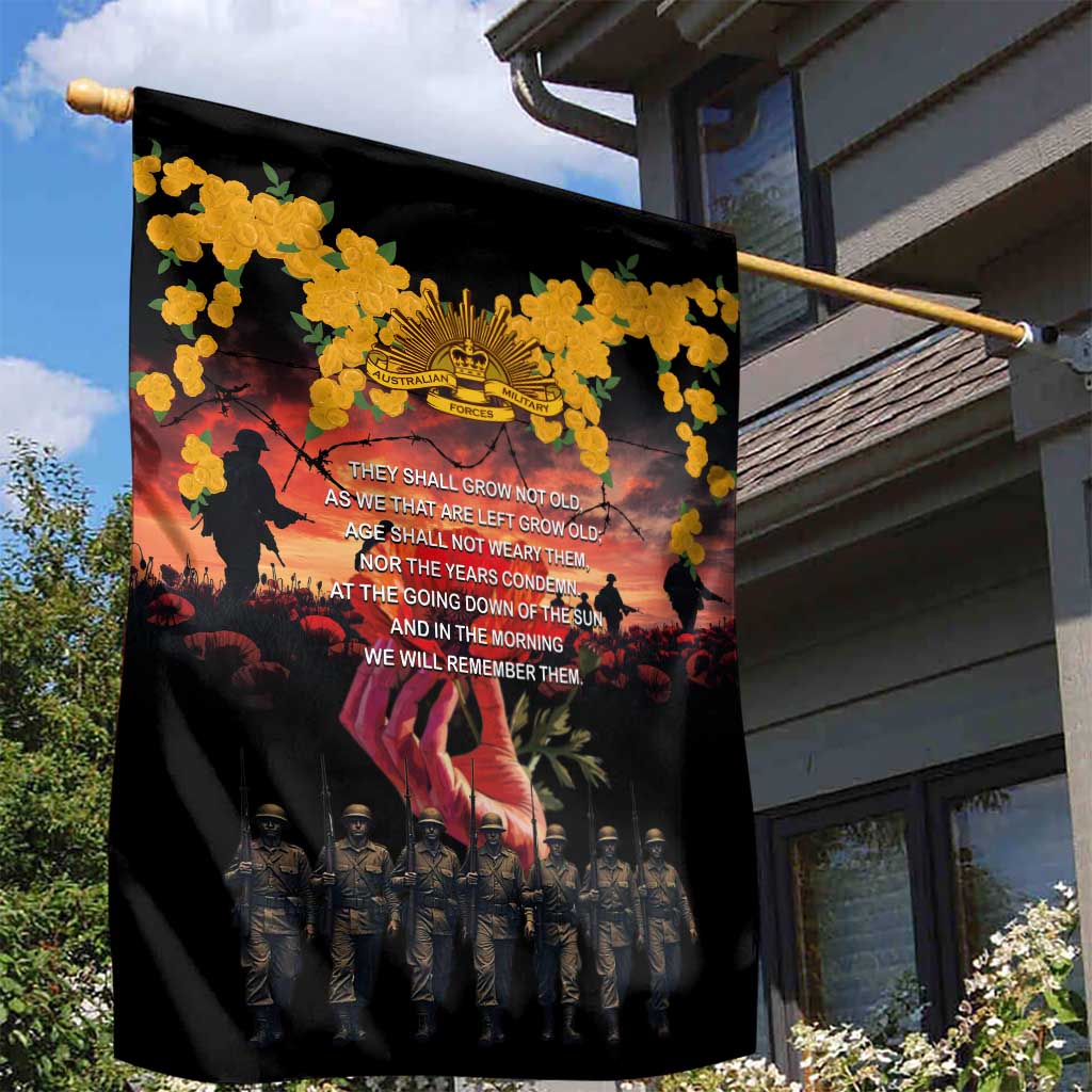 Australia ANZAC Day Garden Flag Forever in My Thoughts LT03 - Polynesian Pride