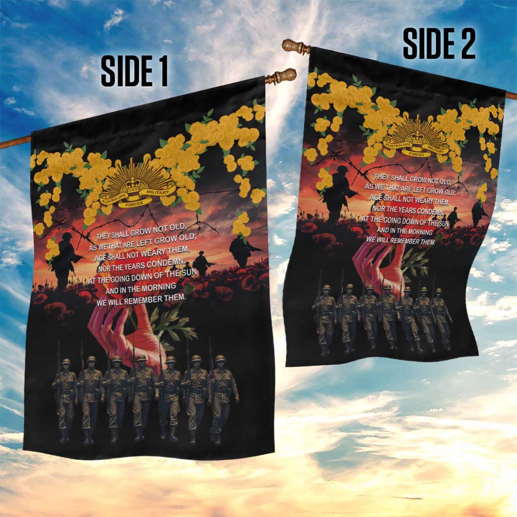 Australia ANZAC Day Garden Flag Forever in My Thoughts LT03 - Polynesian Pride
