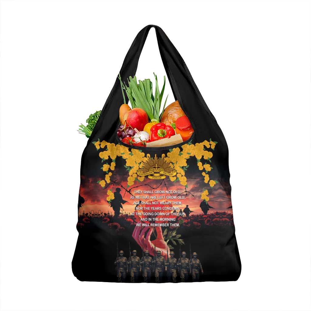 Australia ANZAC Day Grocery Bag Forever in My Thoughts