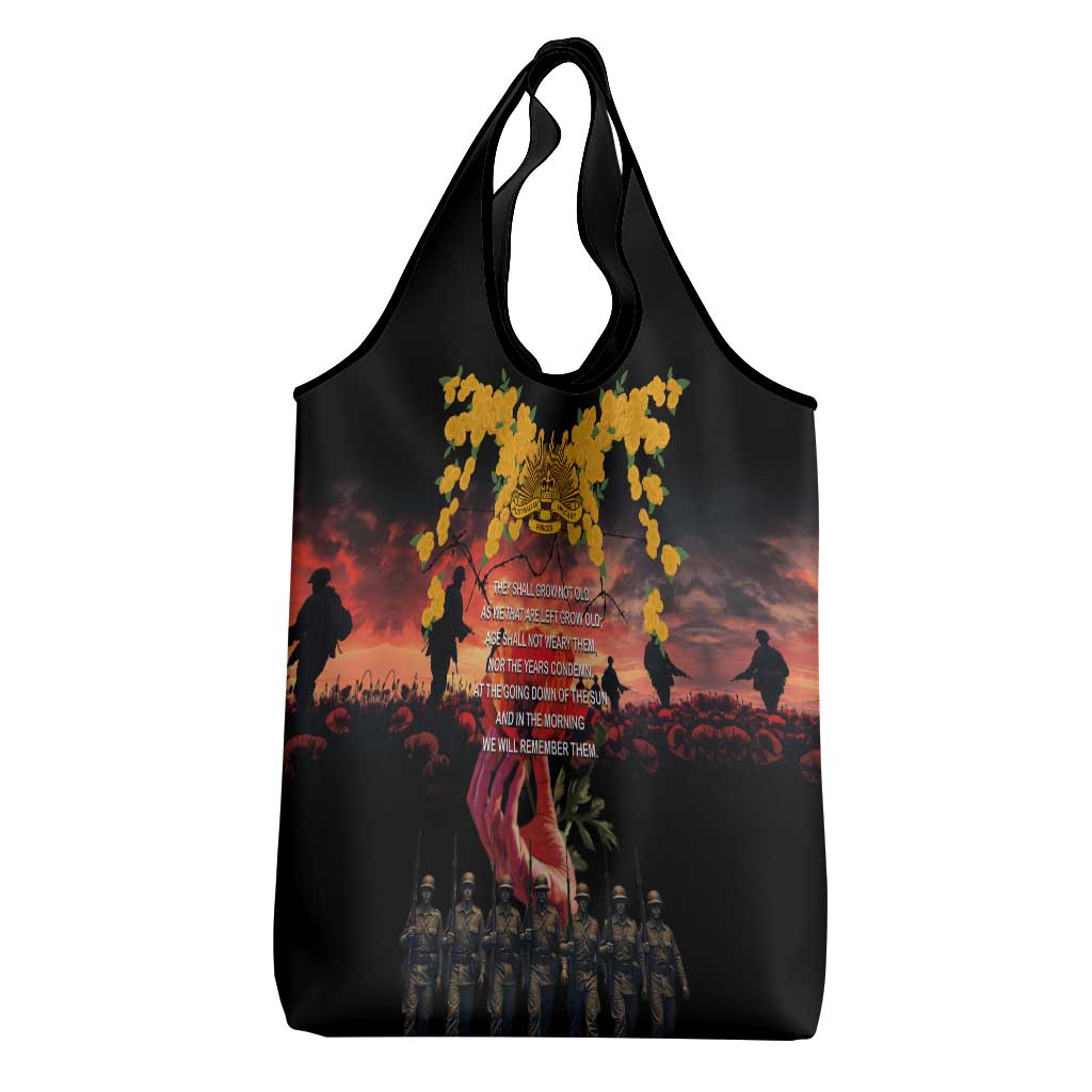 Australia ANZAC Day Grocery Bag Forever in My Thoughts