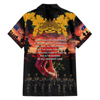 Australia ANZAC Day Hawaiian Shirt Forever in My Thoughts LT03 - Polynesian Pride