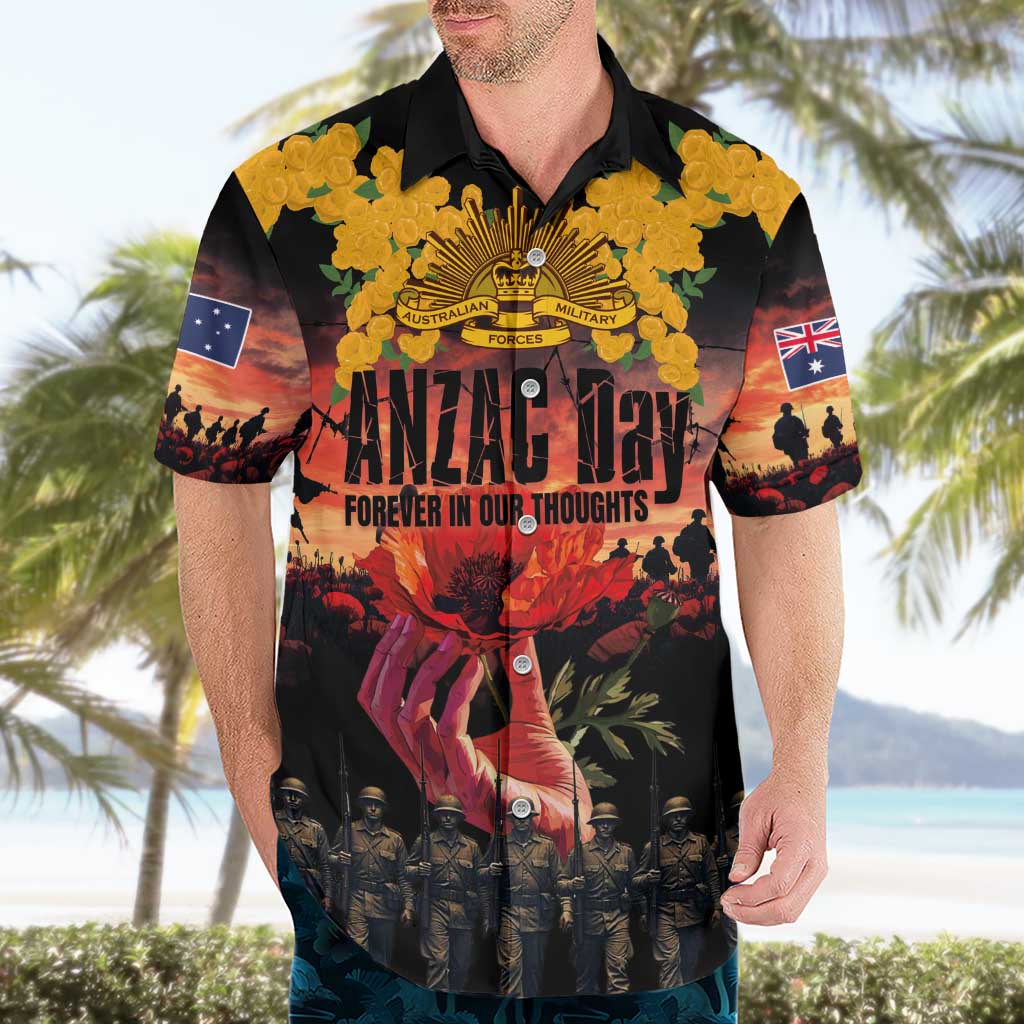 Australia ANZAC Day Hawaiian Shirt Forever in My Thoughts LT03 - Polynesian Pride