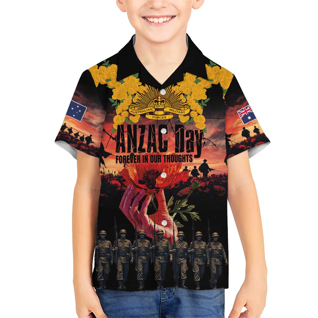 Australia ANZAC Day Hawaiian Shirt Forever in My Thoughts LT03 - Polynesian Pride