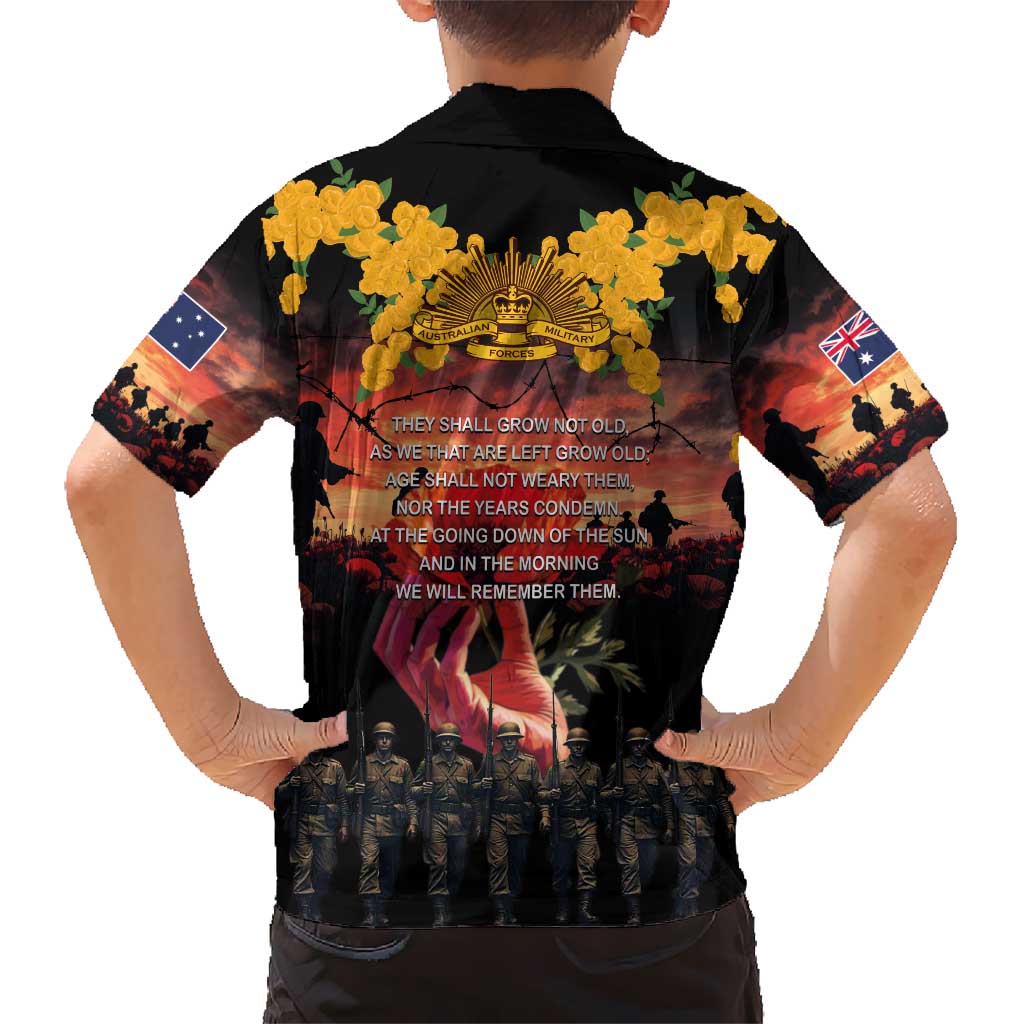 Australia ANZAC Day Hawaiian Shirt Forever in My Thoughts LT03 - Polynesian Pride
