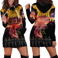 Australia ANZAC Day Hoodie Dress Forever in My Thoughts LT03 - Polynesian Pride