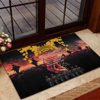 Australia ANZAC Day Rubber Doormat Forever in My Thoughts LT03 - Polynesian Pride